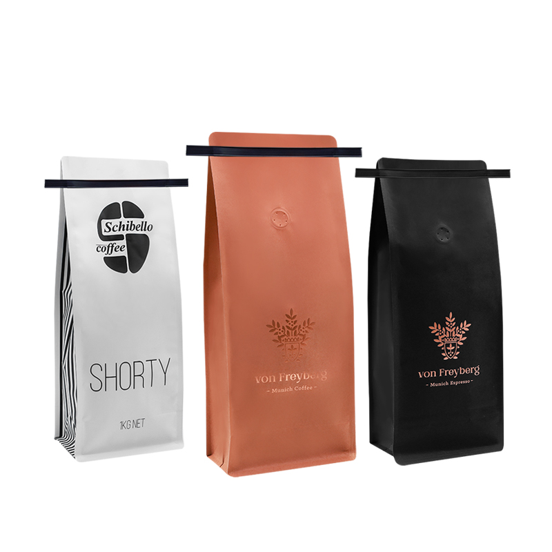 China Wholesale Dealers of Small Coffee Bags aluminum packaging plastic bag for coffee bean with tin tie OK Packaging Manufacturer and Supplier OK Packaging