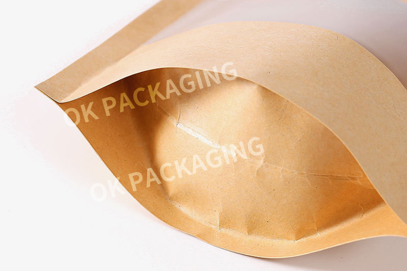 Brown kraft paper bag with window